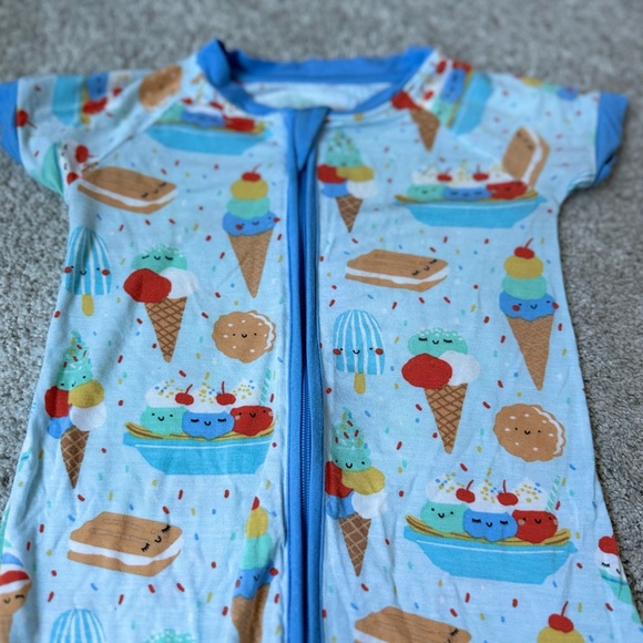 Little Sleepies Play Ice Cream Romper - Picture 2 of 4
